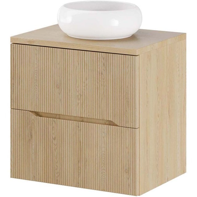 COMAD Zestaw mebli NORDIC CREMONA szafka z blatem 60 cm, umywalka WIK