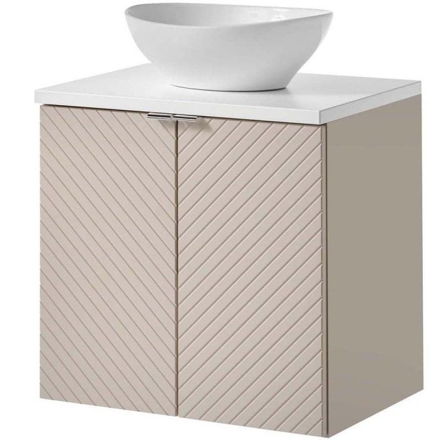 COMAD Zestaw mebli VIVA CASHMERE szafka z drzwiami z blatem WHITE 60