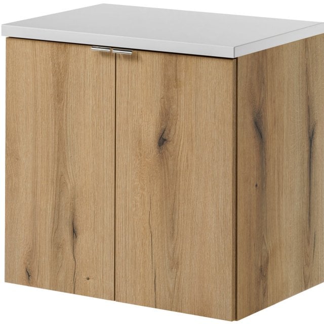 COMAD Szafka podumywalkowa NOVA OAK z drzwiami z blatem WHITE 60 cm