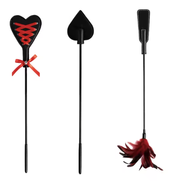 Zestaw 3 Pejczy do Dawania Klapsów 133