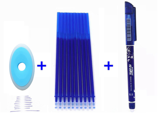 Zestaw gumka + wkłady + pióro wymazywalne / 025
