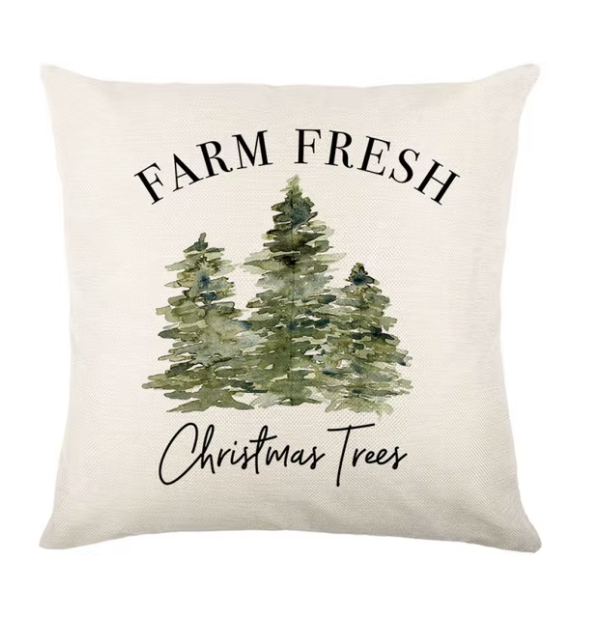 Lniane poszewki 45x45 świąteczne