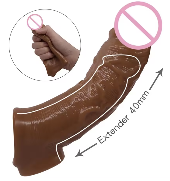 Nakładka na penisa - Przedłużka o naturalnym wyglądzie 137