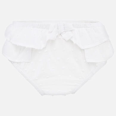 MAYORAL 9227 Majteczki bloomersy dzianinowe dla dziewczynki białe