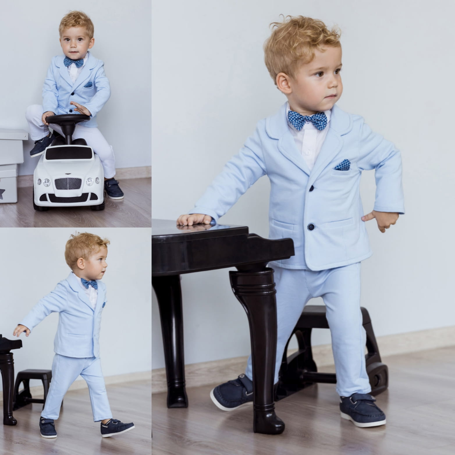 LaFerio Comfort garnitur do chrztu dla chłopca niebieski