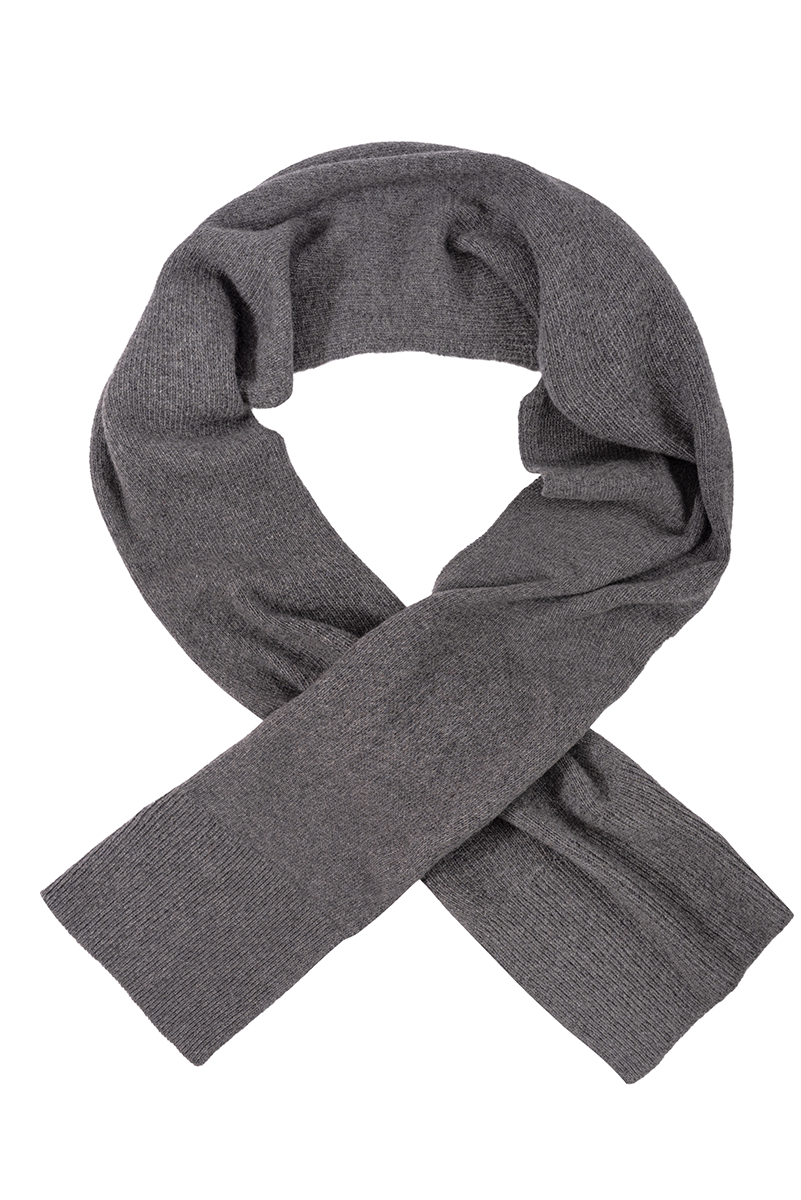 Szalik kaszmirowy, szary