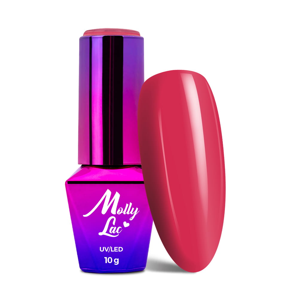 Lakier hybrydowy LED/UV Gel Polish MollyLac Flamingo Nr 147 Strawberry 10 g