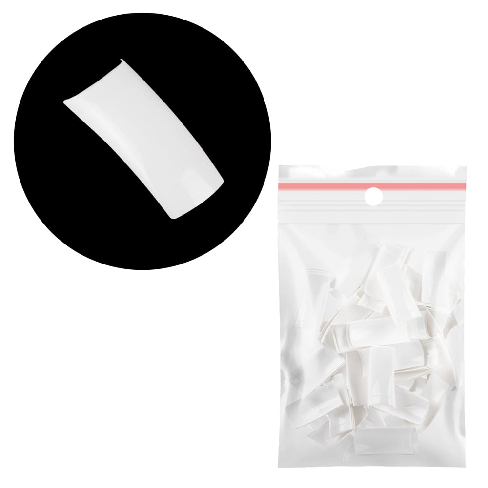 Tipsy białe krótka kieszonka uzupełnienie rozmiarów nr 1 60 szt