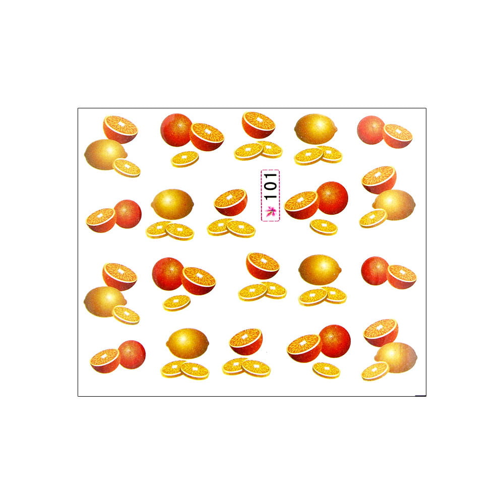 Naklejki wodne do paznokci owoce Nr 101