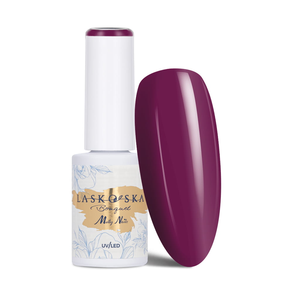 Lakier hybrydowy LED/UV Gel Polish Molly Nails @Bouquet by Laskovska Amaranthus HEMA/Di-HEMA Free 7g