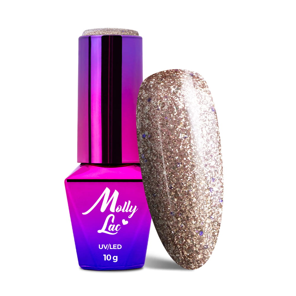 Lakier hybrydowy LED/UV Gel Polish MollyLac Queens Of Life Nr 35 High Fashion 10 g