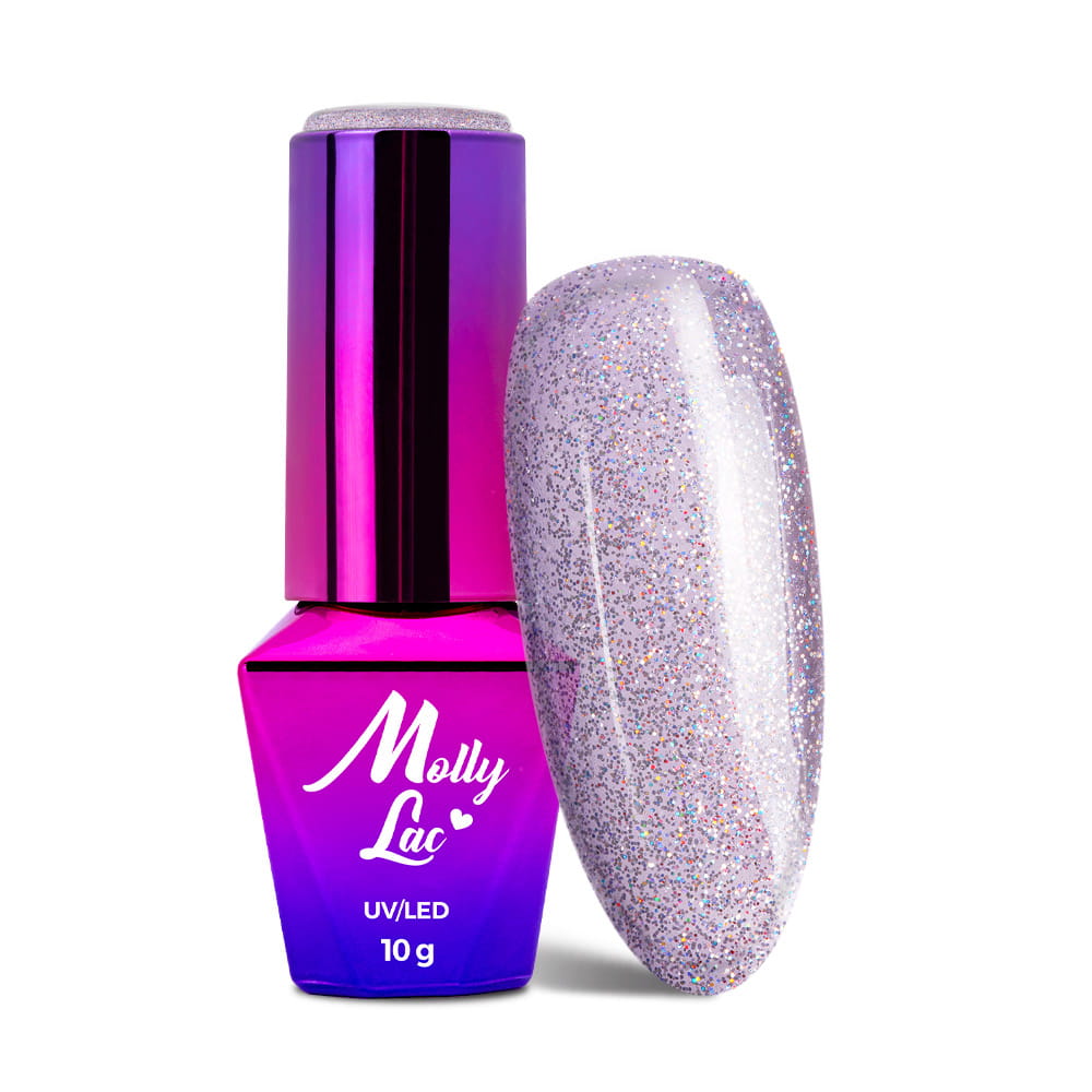 Lakier hybrydowy LED/UV Gel Polish MollyLac Wedding Dream & Champagne Nr 386 Party Fusion 10 g