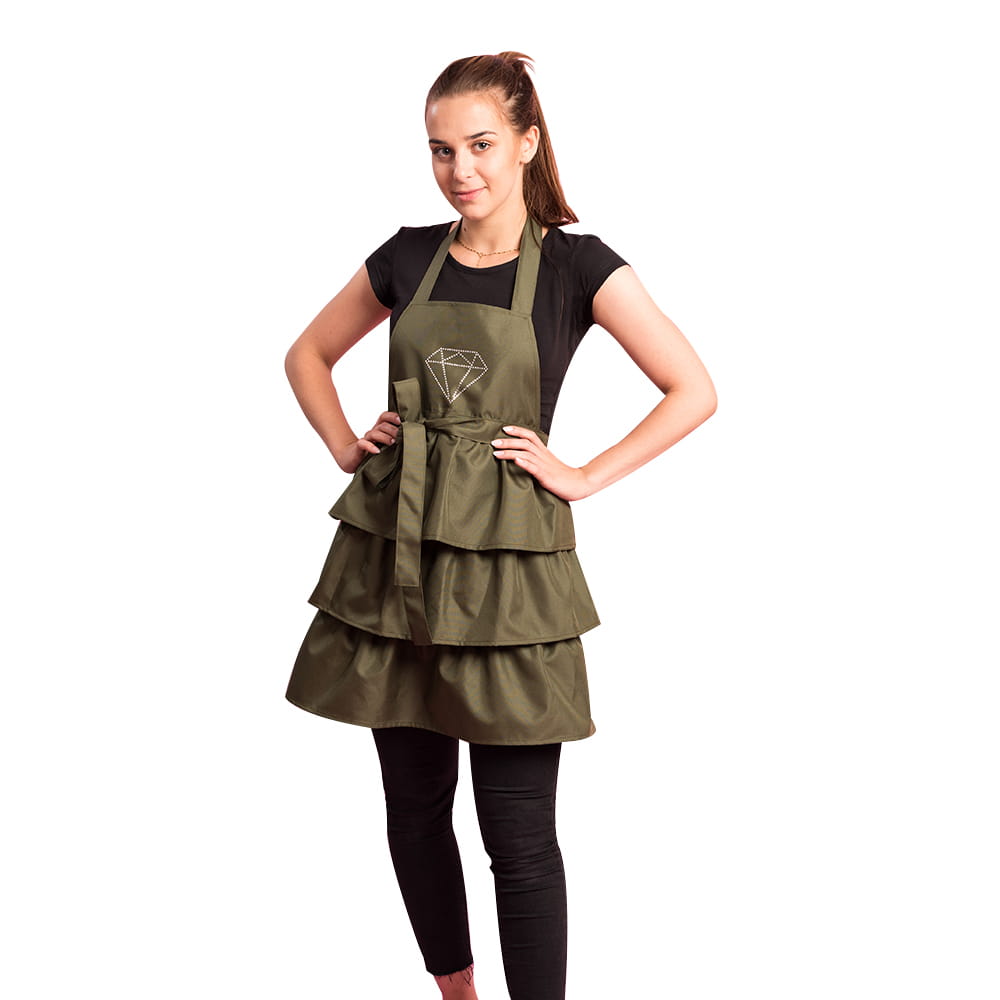 Fartuszek kosmetyczny Diamond Dance Khaki