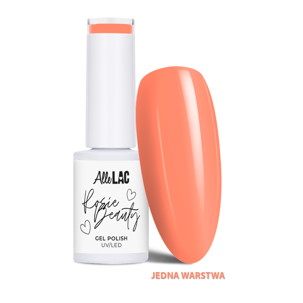 Lakier hybrydowy LED/UV Gel Polish AlleLac x Rosie Beauty Spring Vibes Sweet Oranges HEMA/Di-HEMA Free 6g