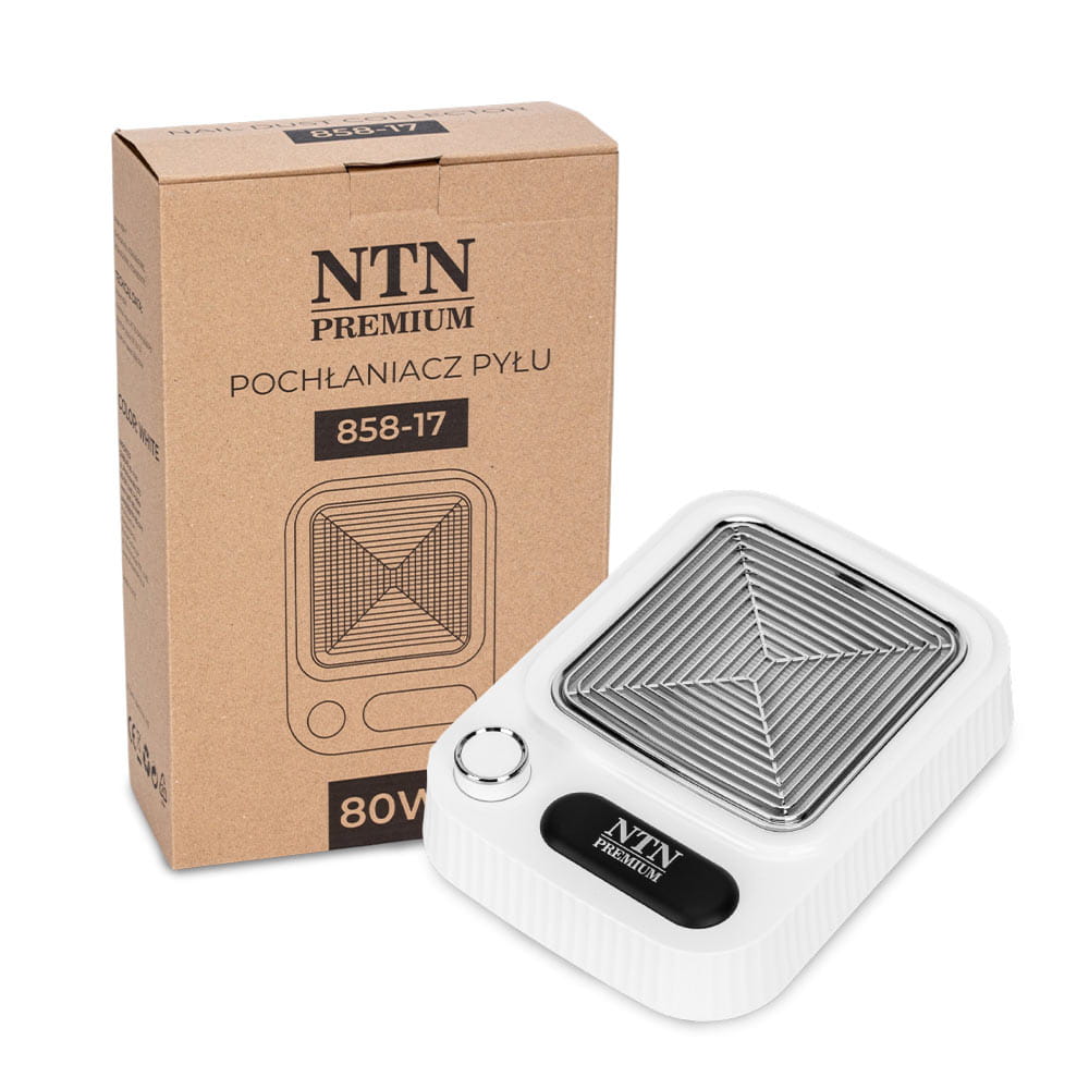 Pochłaniacz pyłu 80W kasetowy NTN Premium biały white 858-17