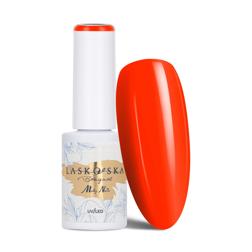 Lakier hybrydowy LED/UV Gel Polish Molly Nails @Bouquet by Laskovska Hibiscus HEMA/Di-HEMA Free 7g