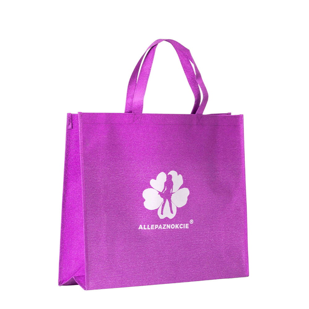 Torba na zakupy fioletowa Allepaznokcie