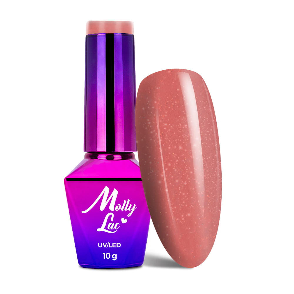 Lakier hybrydowy LED/UV Gel Polish MollyLac Macarons Nr 470 Rici Lychee 10g
