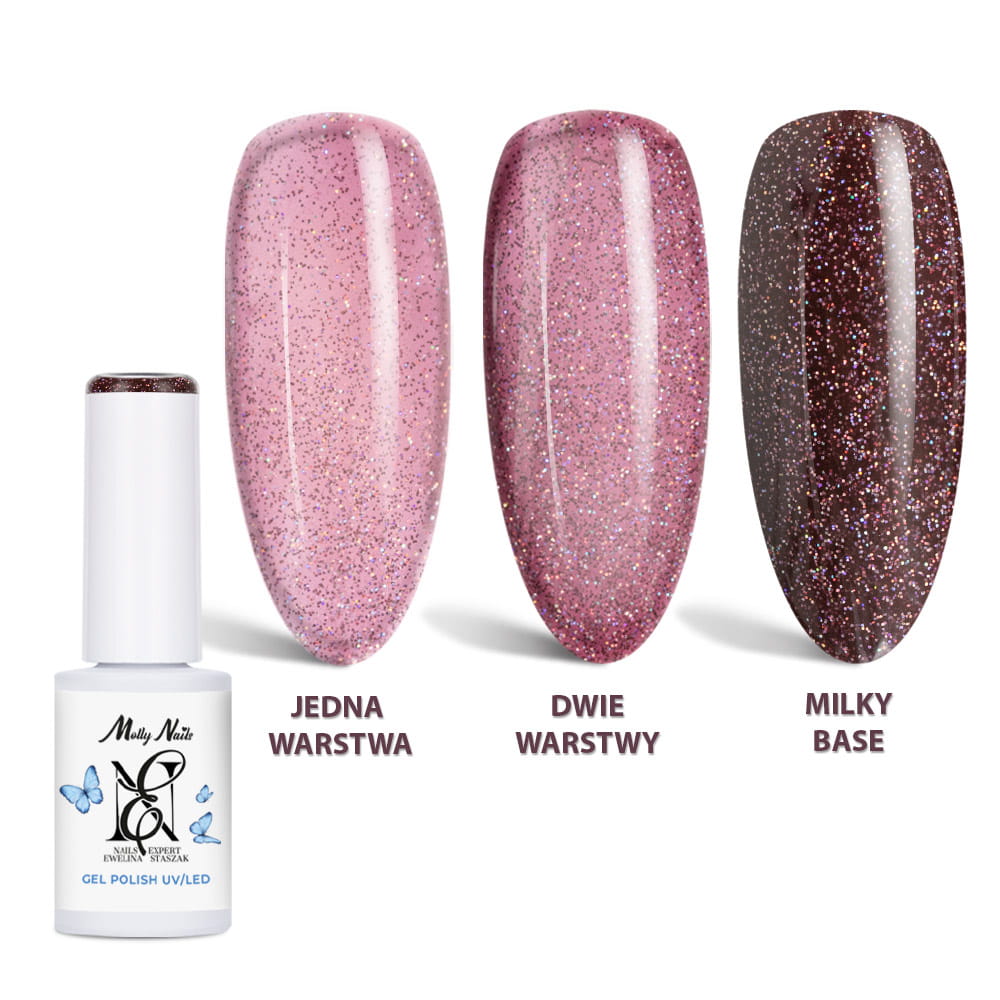 Lakier hybrydowy LED/UV Gel Polish Molly Nails by Ewelina Staszak Talizman T13 Almandyn 7g