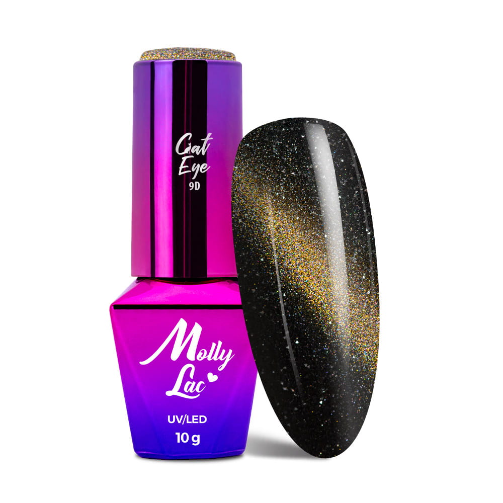 Lakier hybrydowy LED/UV Gel Polish MollyLac Cat Eye Flashing Magic Nr 157 10g