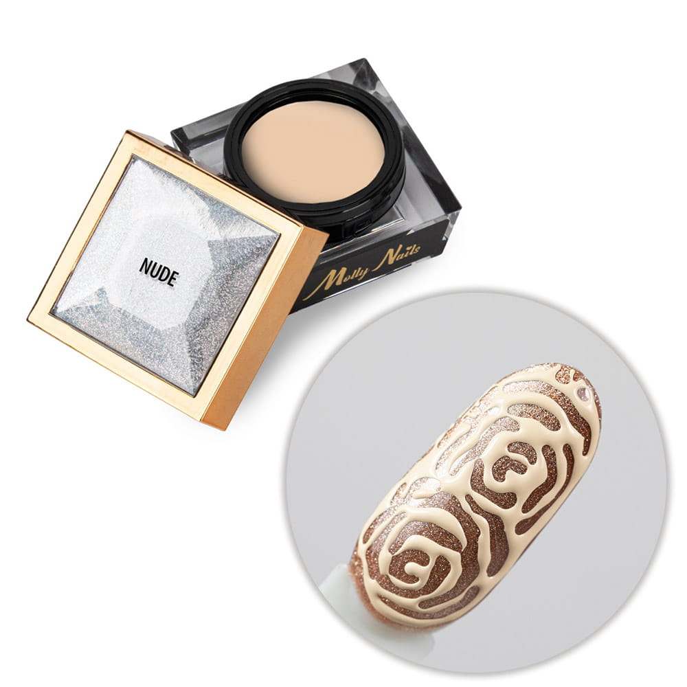 Creative Flow Color Gel - kreatywny NailArt żel do efektu topniejących, miękkich wzorów Molly Nails Nude HEMA/Di-HEMA free 5 g