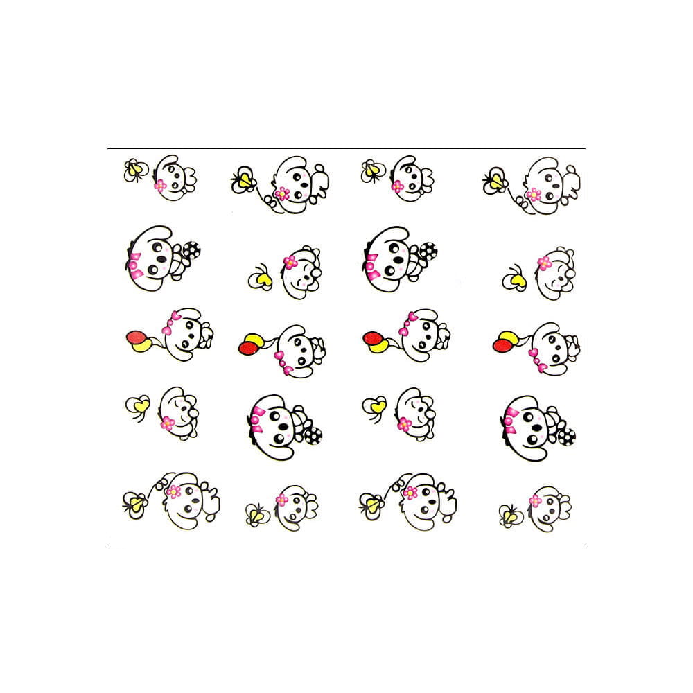 Naklejki wodne do paznokci zwierzęta Nr 030