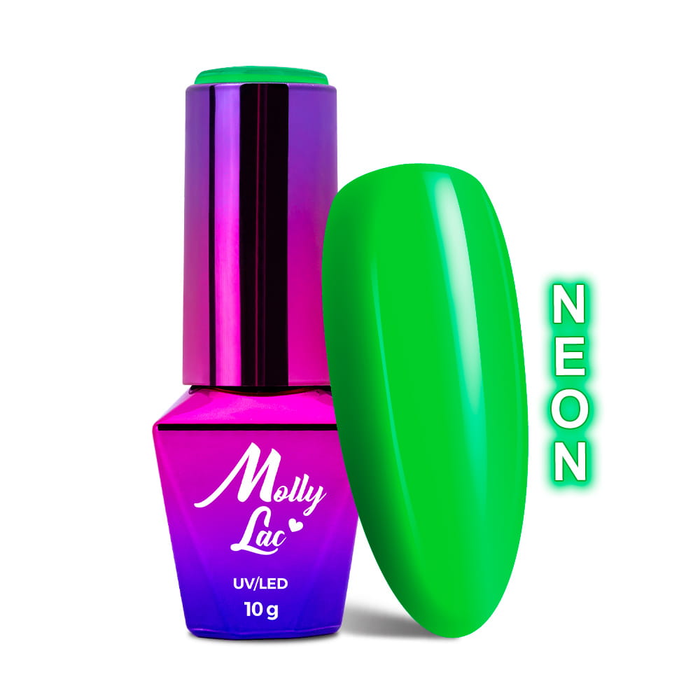 Lakier hybrydowy LED/UV Gel Polish MollyLac Women in Paradise Nr 72 The Lemongrass Neon 10 g