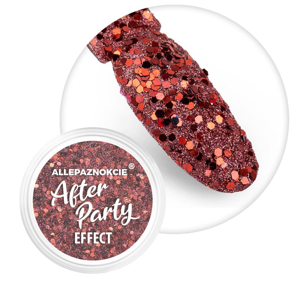 Pyłek do paznokci biżuteryjny efekt After Party Allepaznokcie 1 g Nr 17