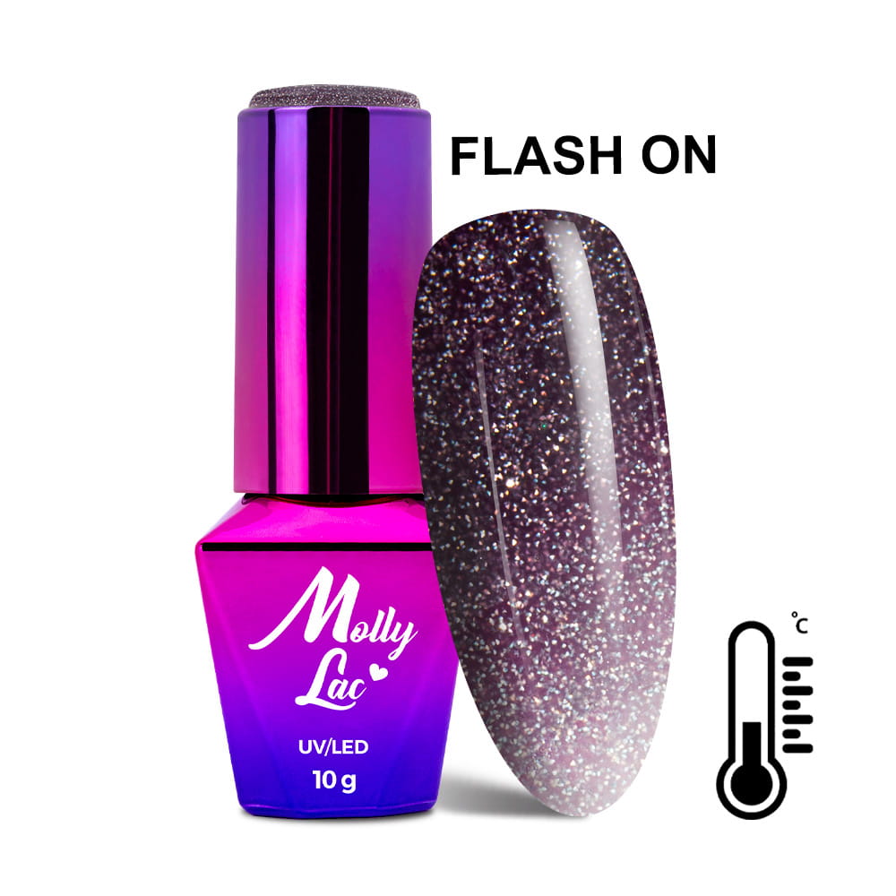 Lakier hybrydowy LED/UV Gel Polish MollyLac Thermo Flashing Lights Nr 694 Itself 10 g