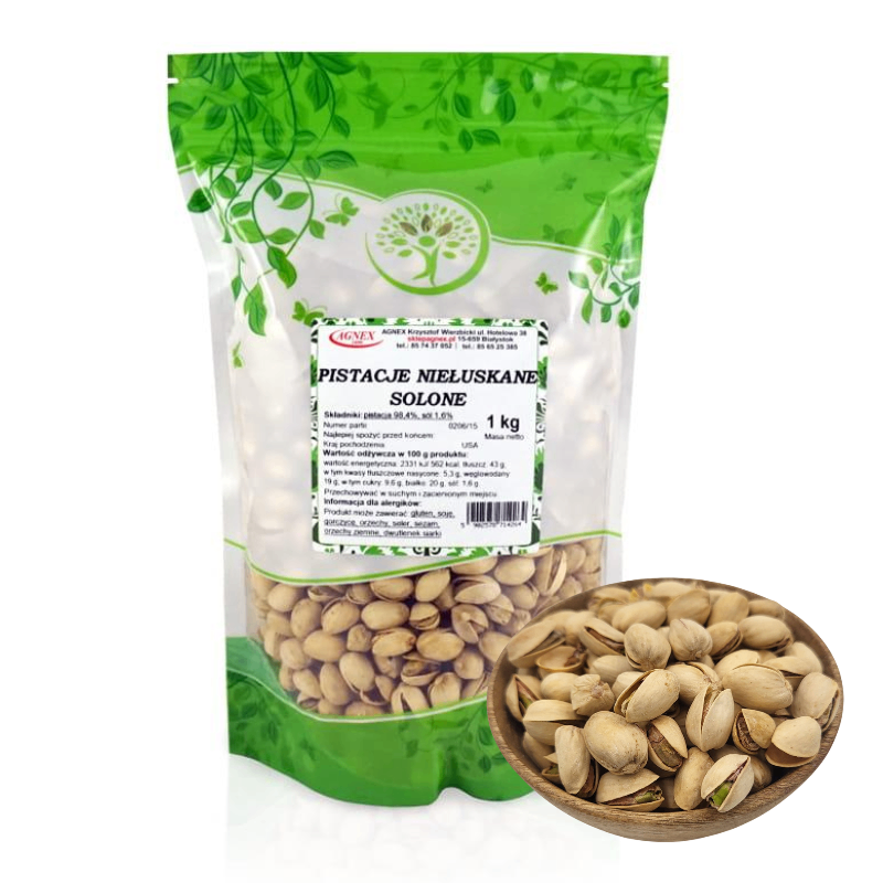 Pistacje niełuskane solone 1kg
