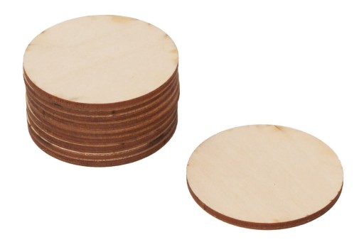 Drewniane kółka podstawka pod kubek 5 szt.