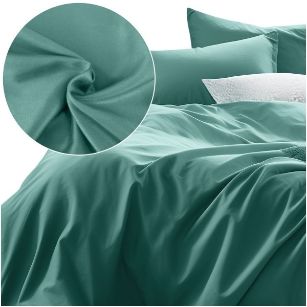 Pościel satynowa DARYMEX kolekcja Satynlove 160x200 wz. Ciemny turkus 042