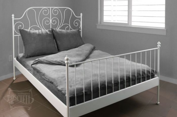 Pościel Frotte rozmiar 160x200 wz. 37 ciemnoszary
