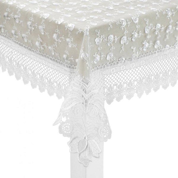 Obrus Roma 317 140x220 wz. Jasny Beż