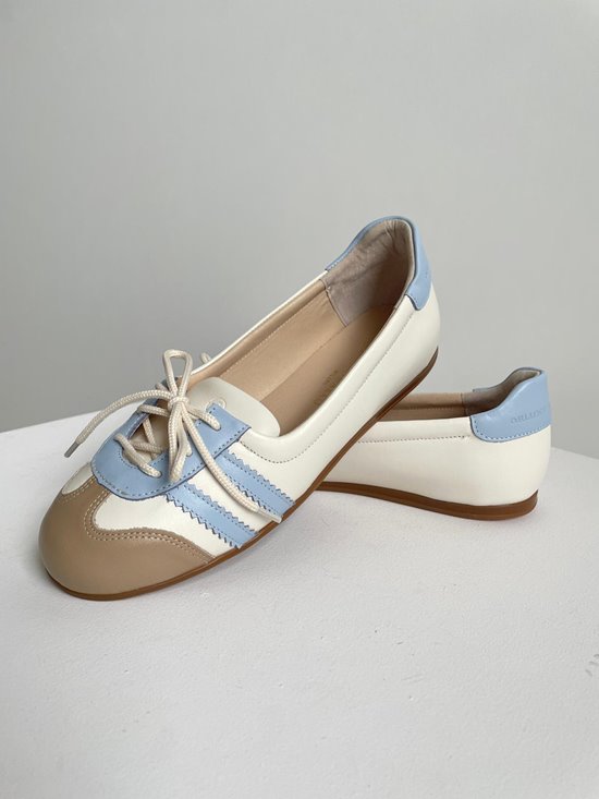 Baleriny damskie BS10/1 Cream / Camel wada