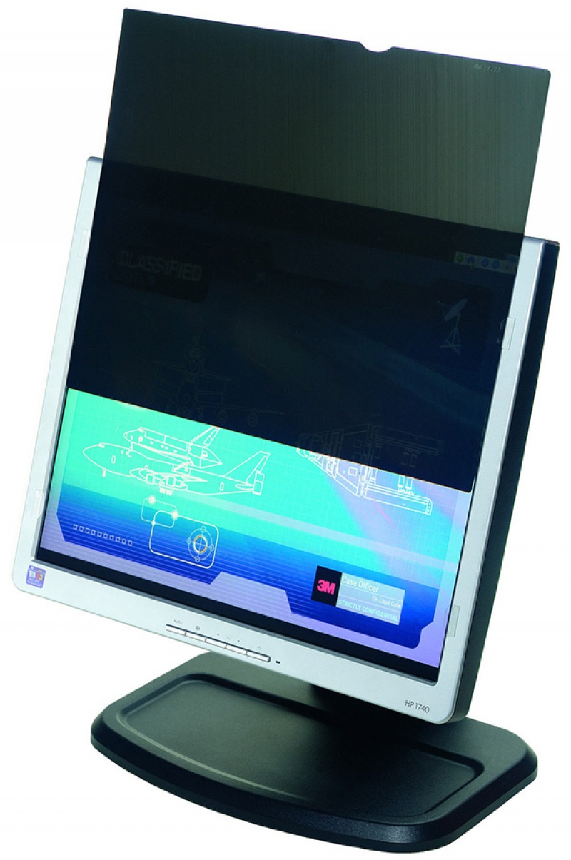 Bezramkowy filtr prywatyzujący 3M (PF24.0W9), do montorów, 16:9, 24", czarny