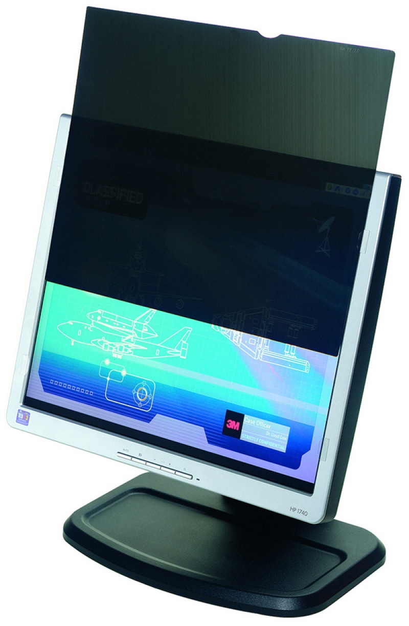 Bezramkowy filtr prywatyzujący 3M (PF17.0), do monitorów, 5:4, 17", czarny