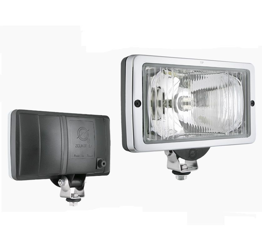 Drogowy reflektor halogenowy z chromowaną ramką 0662.43310 Wesem