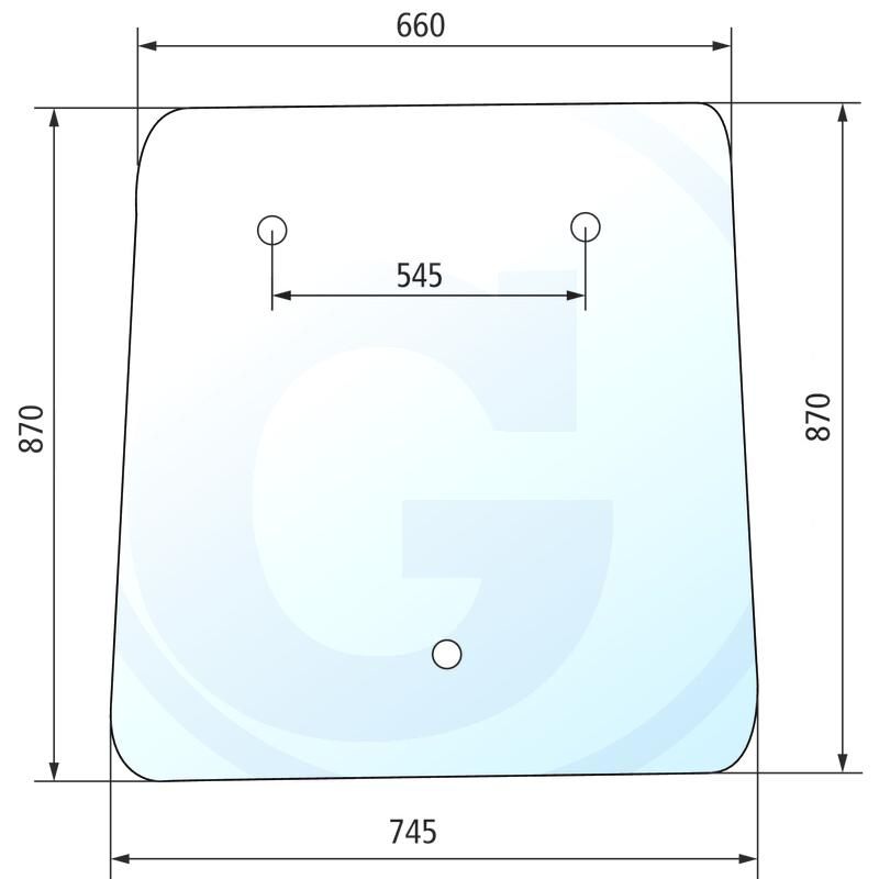 Szyba boczna Belarus MTS 80 920 80-6708901