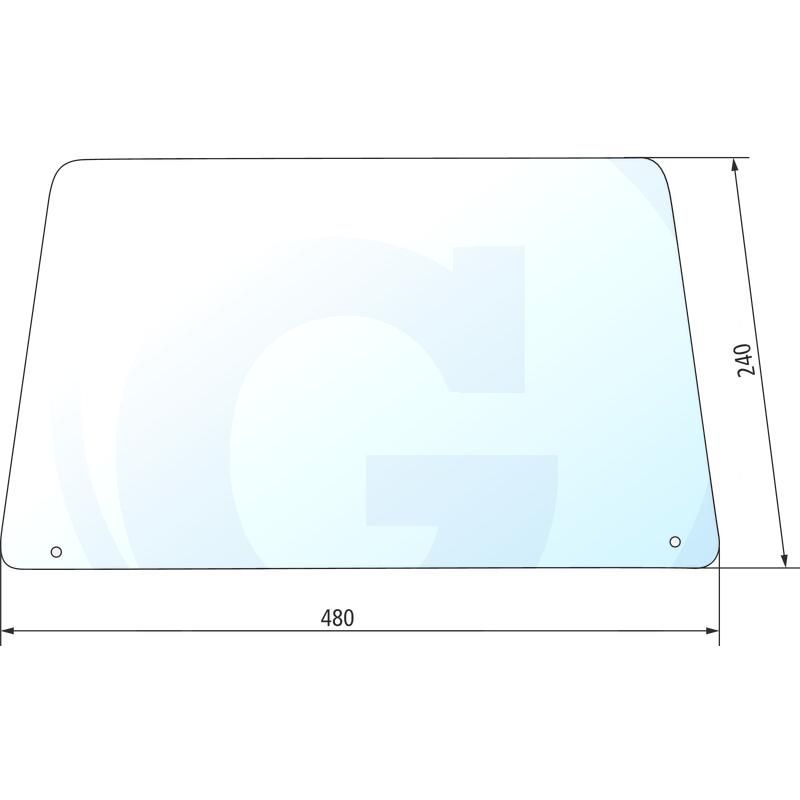 Szyba tylna dolna CASE 440 940 1284659C1