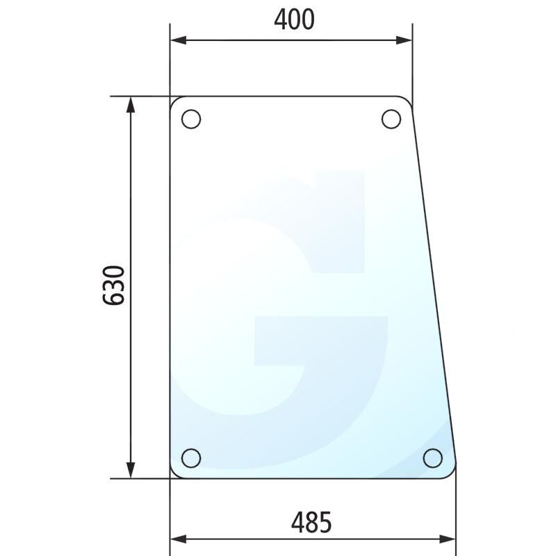 Szyba boczna prawa i lewa Fendt Farmer 205810040350