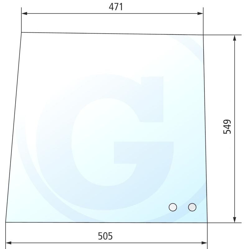 Szyba boczna przednia, lewa Fritzmeier 139551