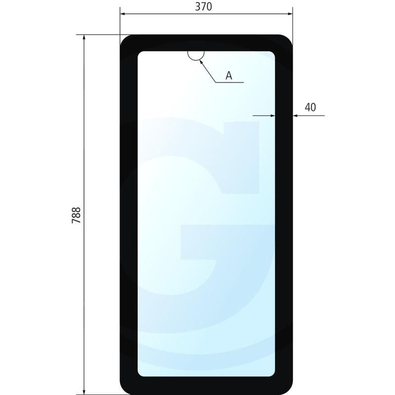 Szyba tylna dolna Fendt 800 900 931812011660