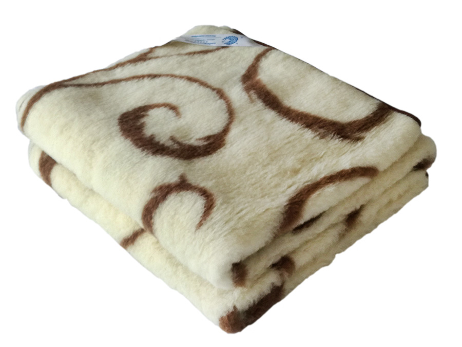 koc merynos australijski, wzór brown 140x200 (+-5cm)