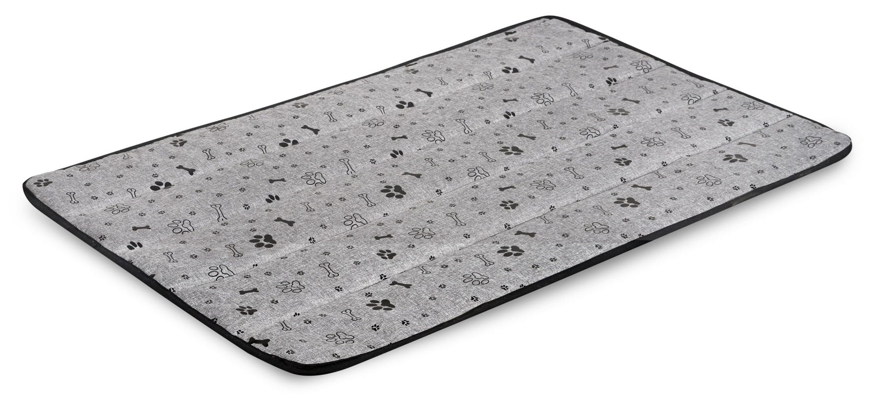 Legowisko dla psa mata 50x70 cm wodoodporne kości czarne