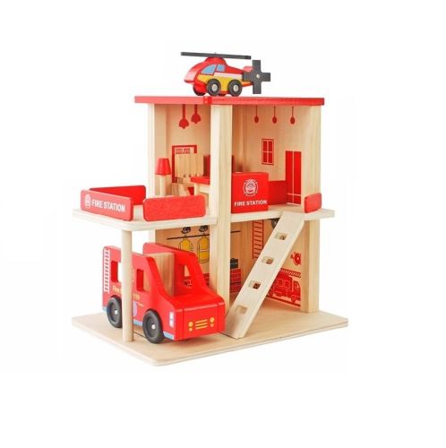 Heze garaż parking piętrowy drewniany straż pożarna