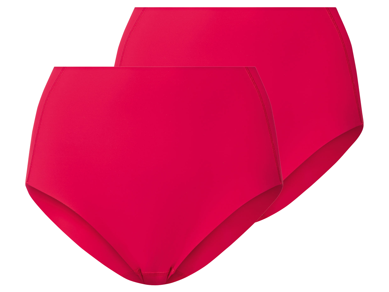 esmara Majtki damskie modelujące, bezszwowe, 2 sztuki Czerwony, XS 32-34