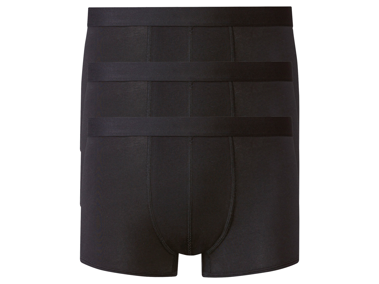 Livergy Bokserki męskie z bawełny, 3 pary Czarny, 6/L