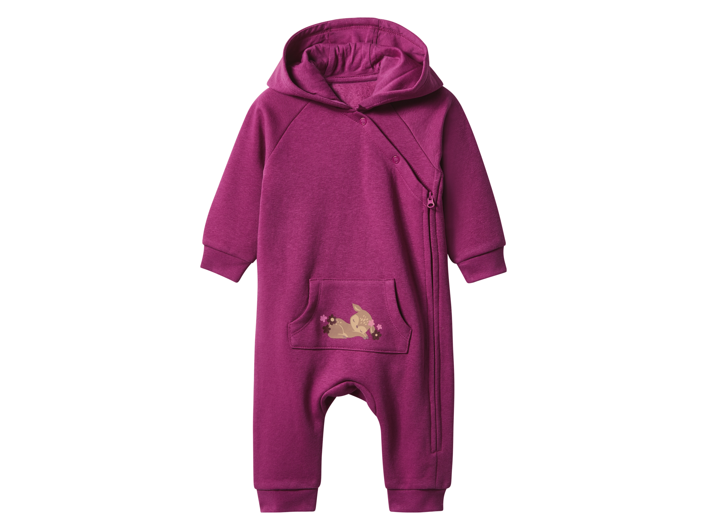 lupilu Kombinezon niemowlęcy z bawełną Magenta, 74/80