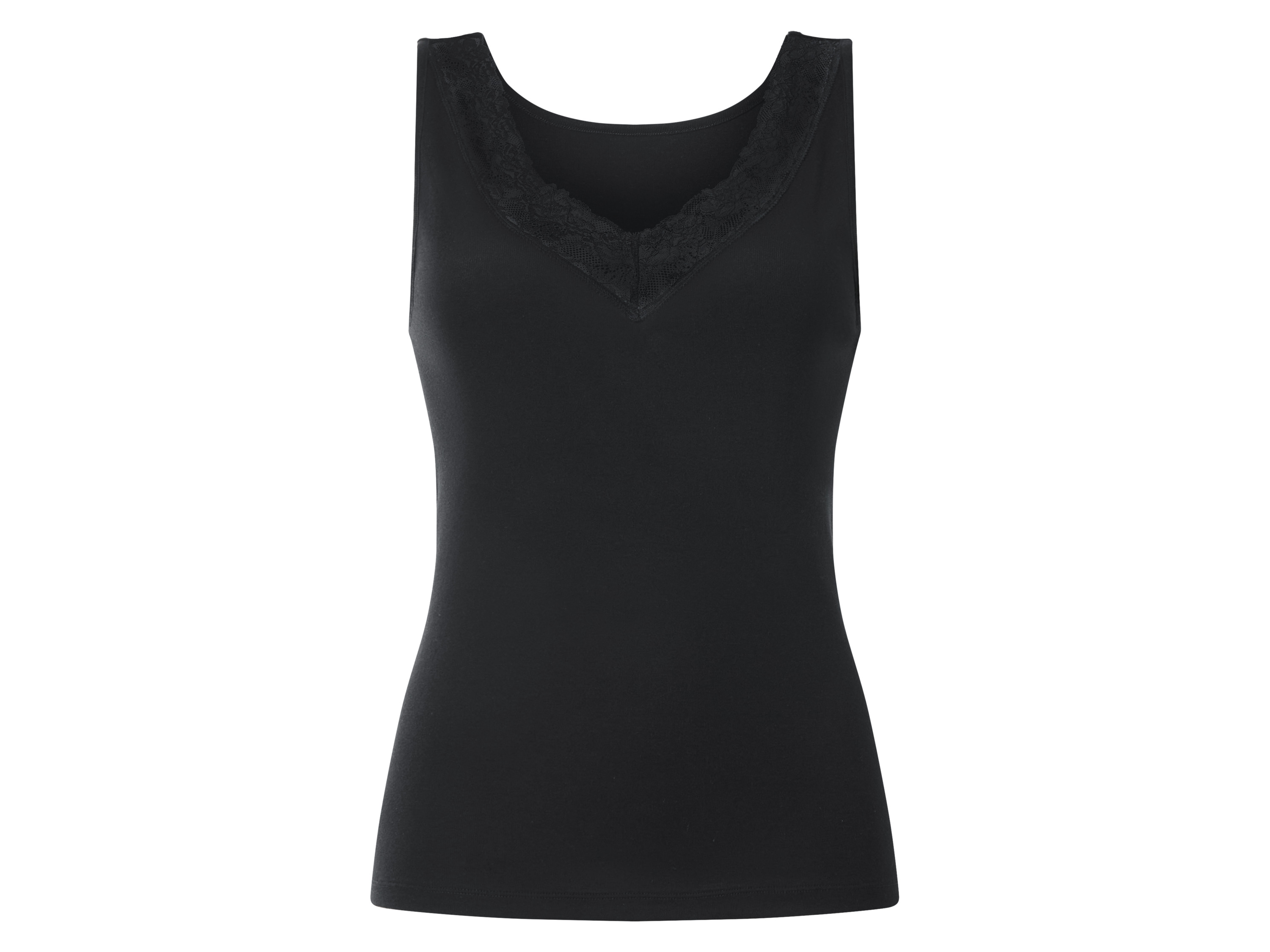 esmara Podkoszulka damska z bawełny Czarny, M40/42